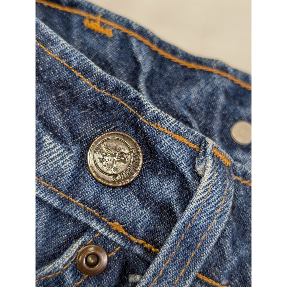 Wild Ass Double Knee Work Jeans USA Made Men's 32x32 Logger Distressed Denim - Picture 14 of 16